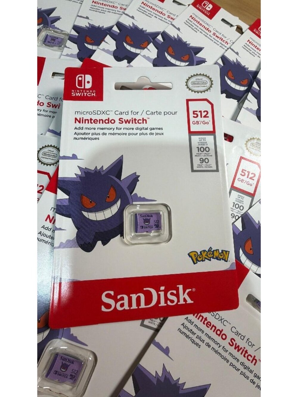 SanDisk 512GB microSDXC Card Nintendo Switch Pokemon Gengar | UHS-I | NEW